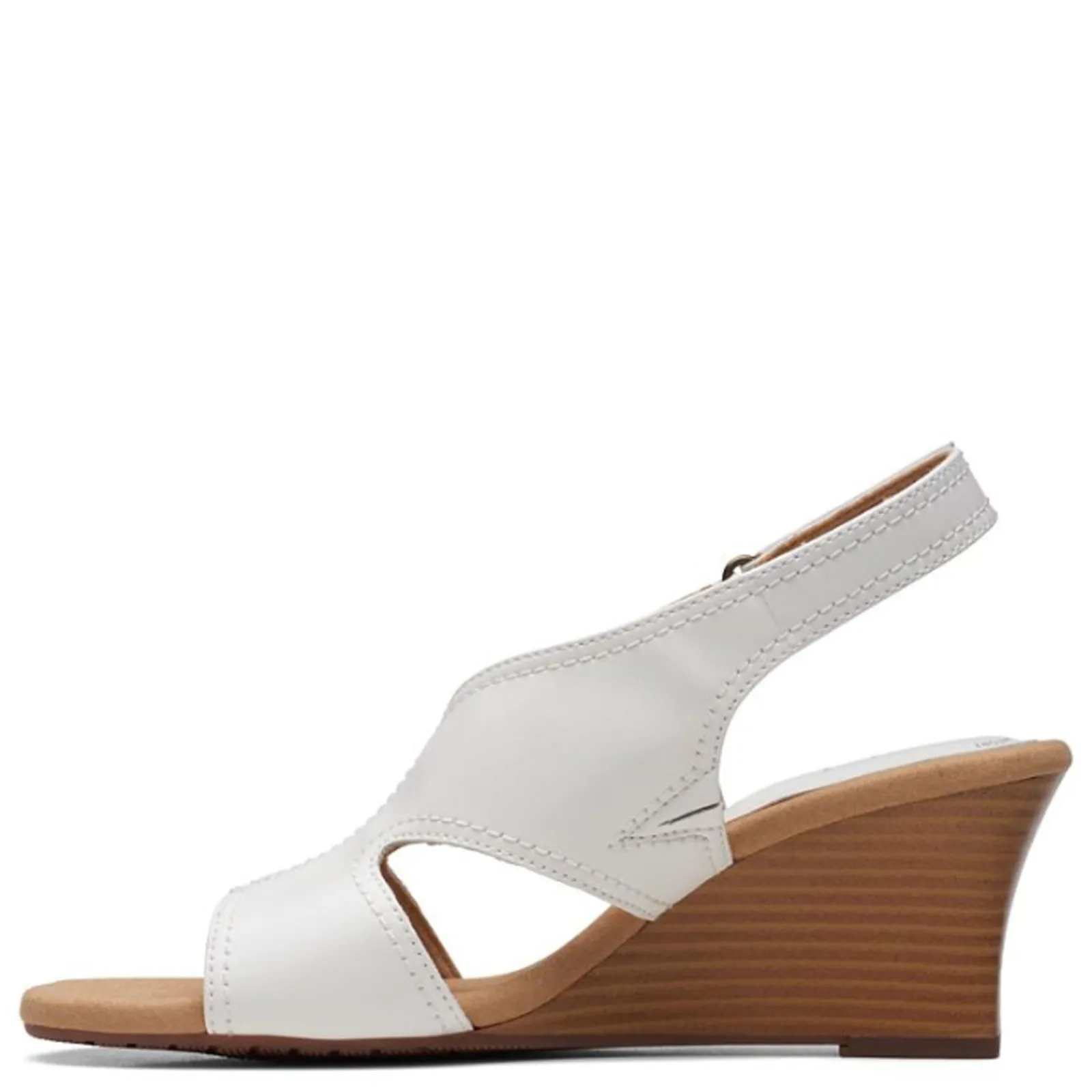 Outlet Clarks Women's , Kyarra Aster Sandal White