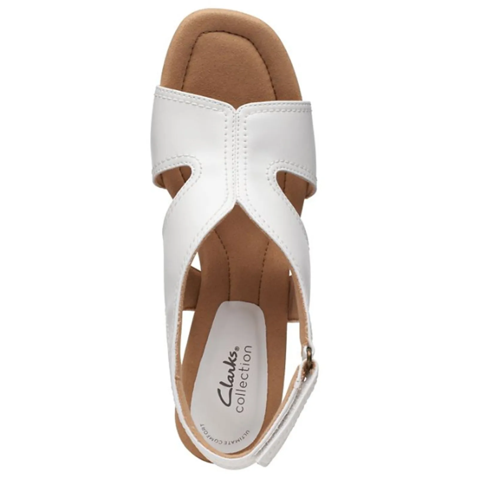 Outlet Clarks Women's , Kyarra Aster Sandal White