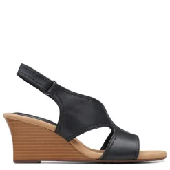 Clearance Clarks Women's , Kyarra Aster Sandal Black