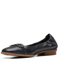 Outlet Clarks Women's , Lyrical Rhyme Flat Black