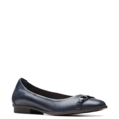 New Clarks Women's , Lyrical Sky Flat Navy