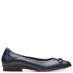 New Clarks Women's , Lyrical Sky Flat Navy