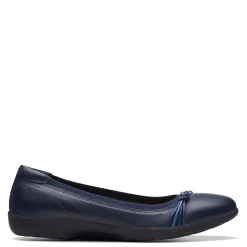 Hot Clarks Women's , Meadow Rae Slip-On Navy Leather