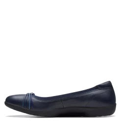 Hot Clarks Women's , Meadow Rae Slip-On Navy Leather