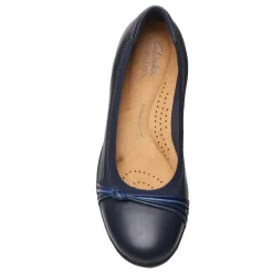 Hot Clarks Women's , Meadow Rae Slip-On Navy Leather
