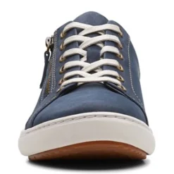 Online Clarks Women's , Nalle Lace Sneaker Navy Nubuck