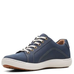 Online Clarks Women's , Nalle Lace Sneaker Navy Nubuck