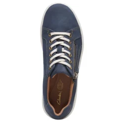 Online Clarks Women's , Nalle Lace Sneaker Navy Nubuck