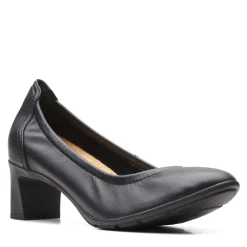 Discount Clarks Women's , Nelley Pearl Pump Black Leather
