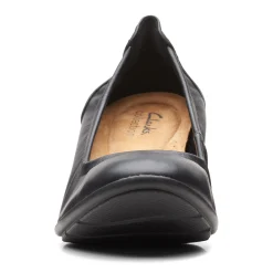 Discount Clarks Women's , Nelley Pearl Pump Black Leather