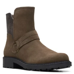 Online Clarks Women's , Opal Rose Boot Dark Olive