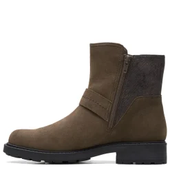 Online Clarks Women's , Opal Rose Boot Dark Olive