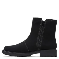 Sale Clarks Women's , Opal Sky Boot Black Suede