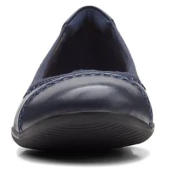 Clarks Women's , Sara Bay Flat Navy