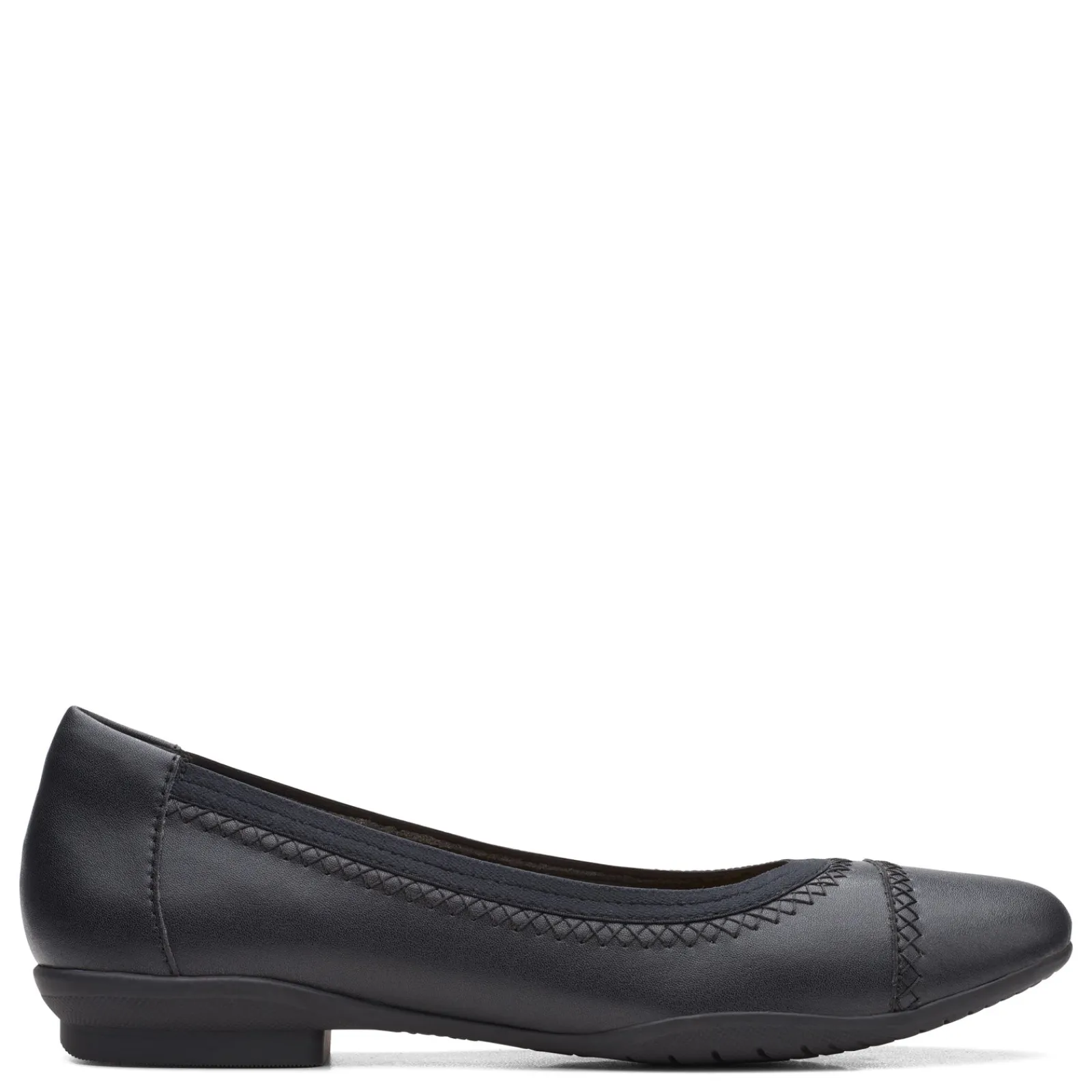 Online Clarks Women's , Sara Bay Flat Black