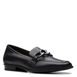 New Clarks Women's , Sarafyna Iris Loafer Black Leather