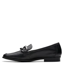 New Clarks Women's , Sarafyna Iris Loafer Black Leather