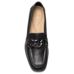 New Clarks Women's , Sarafyna Iris Loafer Black Leather
