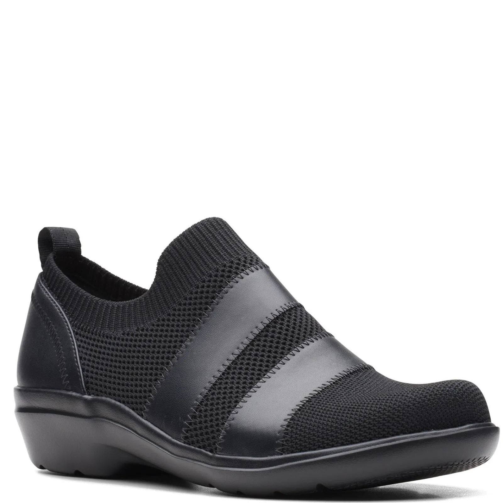 Online Clarks Women's , Sashlyn Edge Slip-On Black