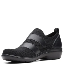 Online Clarks Women's , Sashlyn Edge Slip-On Black