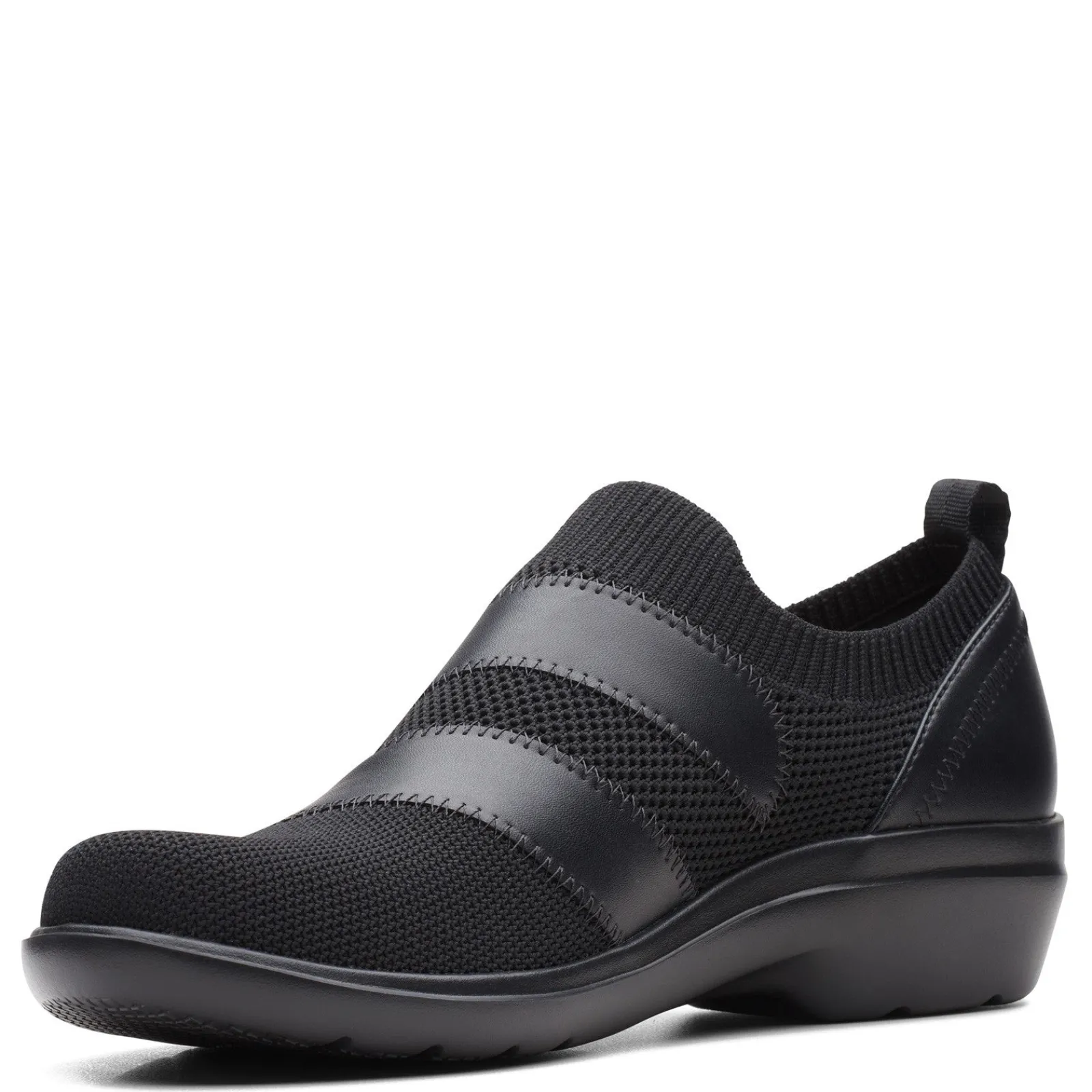 Online Clarks Women's , Sashlyn Edge Slip-On Black