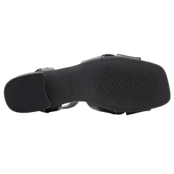 New Clarks Women's , Serina 35 Cross Sandal Black Leather