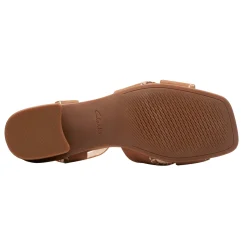 New Clarks Women's , Serina 35 Cross Sandal Tan Suede