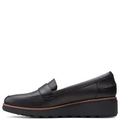 Online Clarks Women's , Sharon Gracie Loafer Black Soft