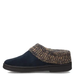 New Clarks Women's , Sweater Collar Slipper Clog Navy