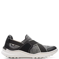 Online Clarks Women's , Teagan Go Slip-On Sneaker Black Combi