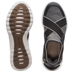 Online Clarks Women's , Teagan Go Slip-On Sneaker Black Combi