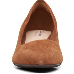 Clearance Clarks Women's , Teresa Step Pump Tan Suede