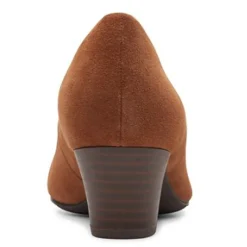 Clearance Clarks Women's , Teresa Step Pump Tan Suede