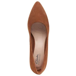 Clearance Clarks Women's , Teresa Step Pump Tan Suede