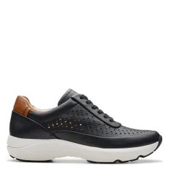 Outlet Clarks Women's , Tivoli Grace Sneaker Black Leather