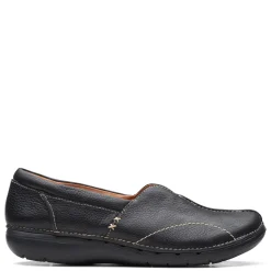 New Clarks Women's , Un Loop Stride Slip-On Black
