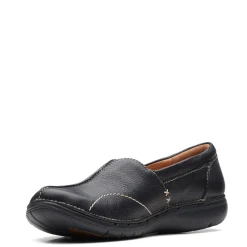 New Clarks Women's , Un Loop Stride Slip-On Black