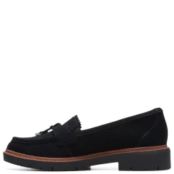 Clarks Women's , Westlynn Bella Loafer Black Suede