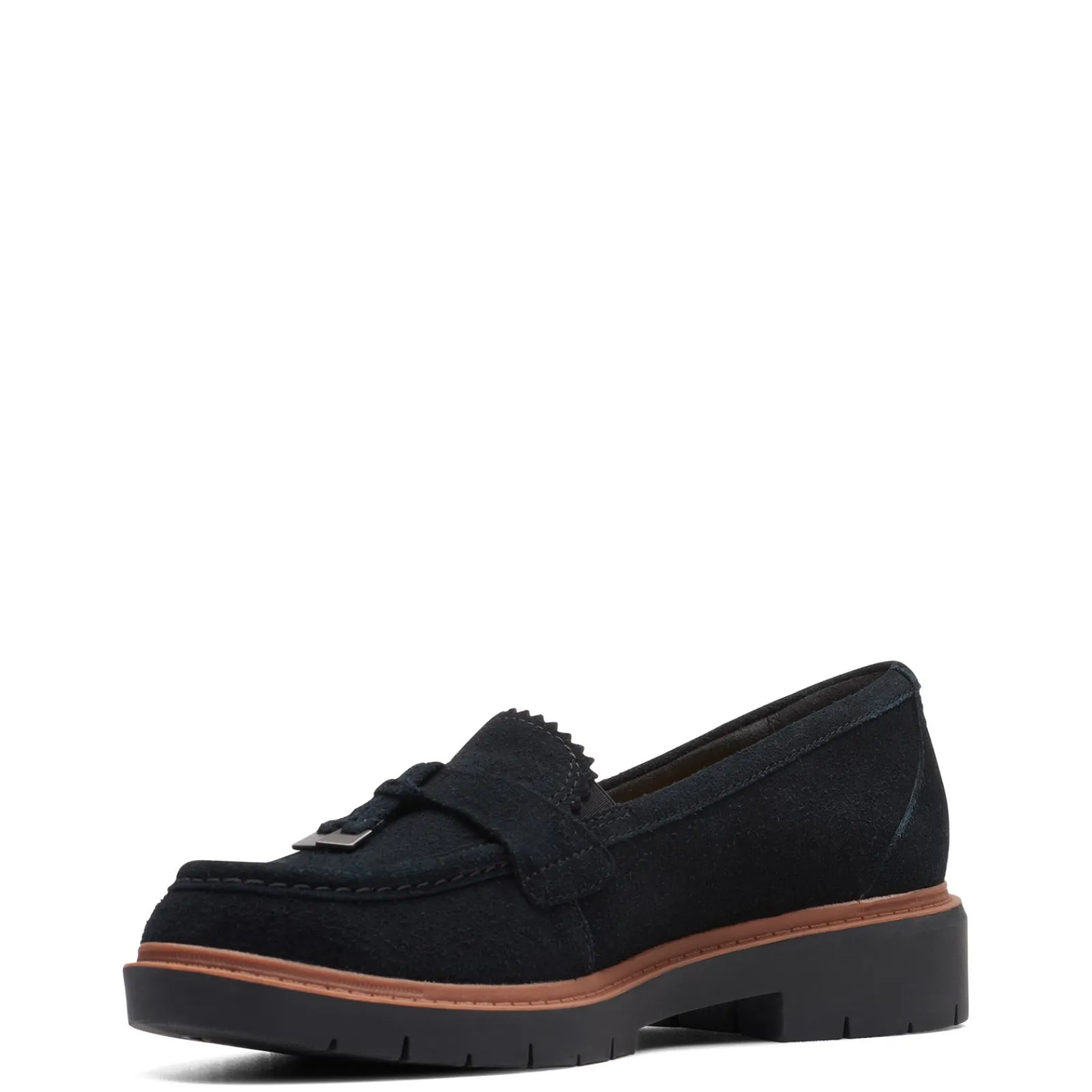 New Clarks Women's , Westlynn Bella Loafer Black Suede