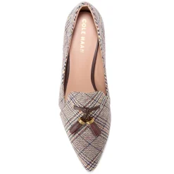 Cole Haan Women's , Vanya Loafer Brown Multi Plaid