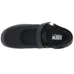 Drew Shoes Women's Drew, Buttercup Mary Jane Sneaker Black Stretch Combo