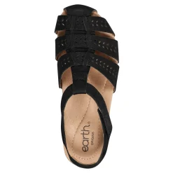 Hot Earth Women's , Birdy Sandal Black