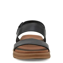 Online Earth Women's , Leah Sandal Black