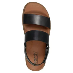 Online Earth Women's , Leah Sandal Black