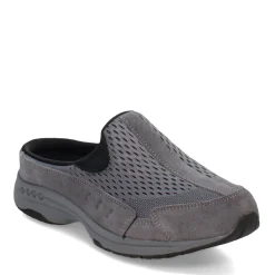 New Easy Spirit Women's , Traveltime Classic Clog Dark Gray Suede