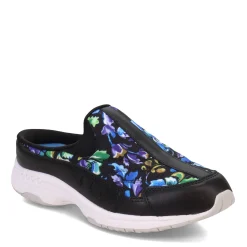 Hot Easy Spirit Women's , Traveltime Classic Clog Black Blue Purple Floral