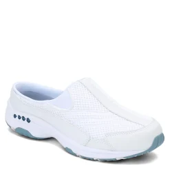 Clearance Easy Spirit Women's , Traveltime Classic Clog White / Light Blue