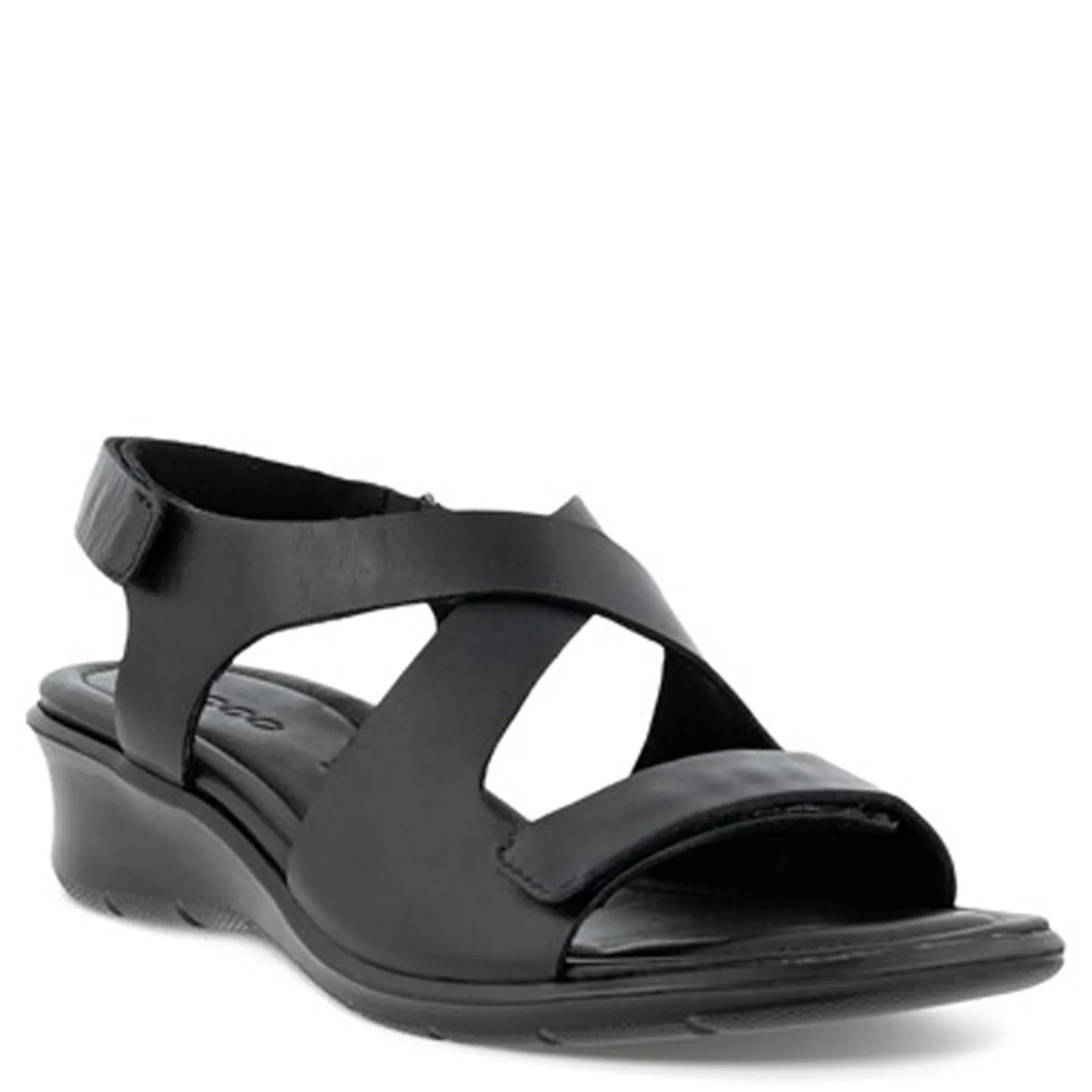 Outlet ECCO Women's , Felicia Cross Sandal Black