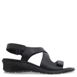 Outlet ECCO Women's , Felicia Cross Sandal Black
