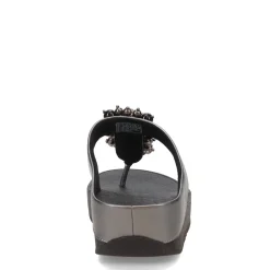 Outlet FitFlop Women's , Fino Bauble Toe-Post Sandal Pewter Black